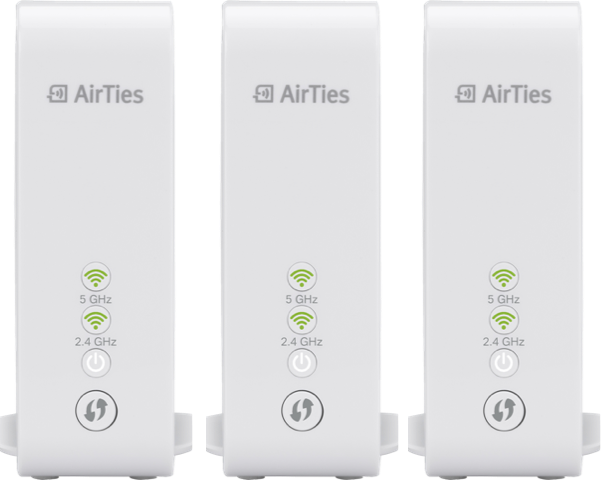 WiFix består av tre AirTies WiFi-sendere